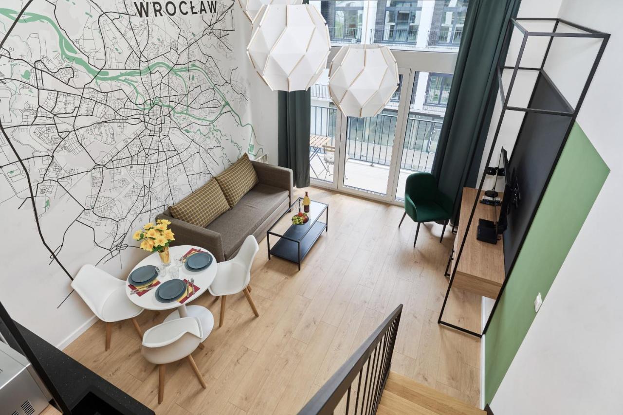 Mezzanine Studio Apartments Zarembowicza Wroclaw Airport By Renters Exterior photo
