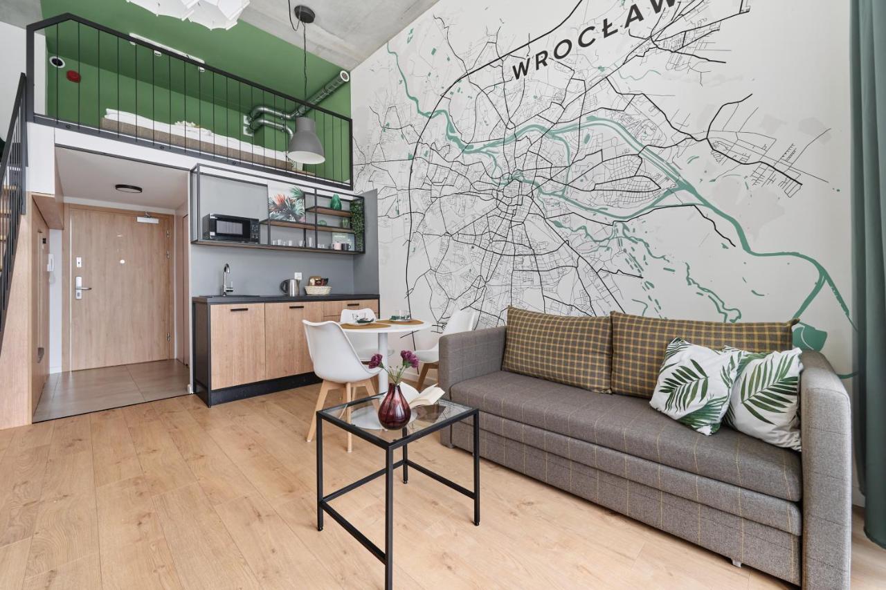 Mezzanine Studio Apartments Zarembowicza Wroclaw Airport By Renters Exterior photo