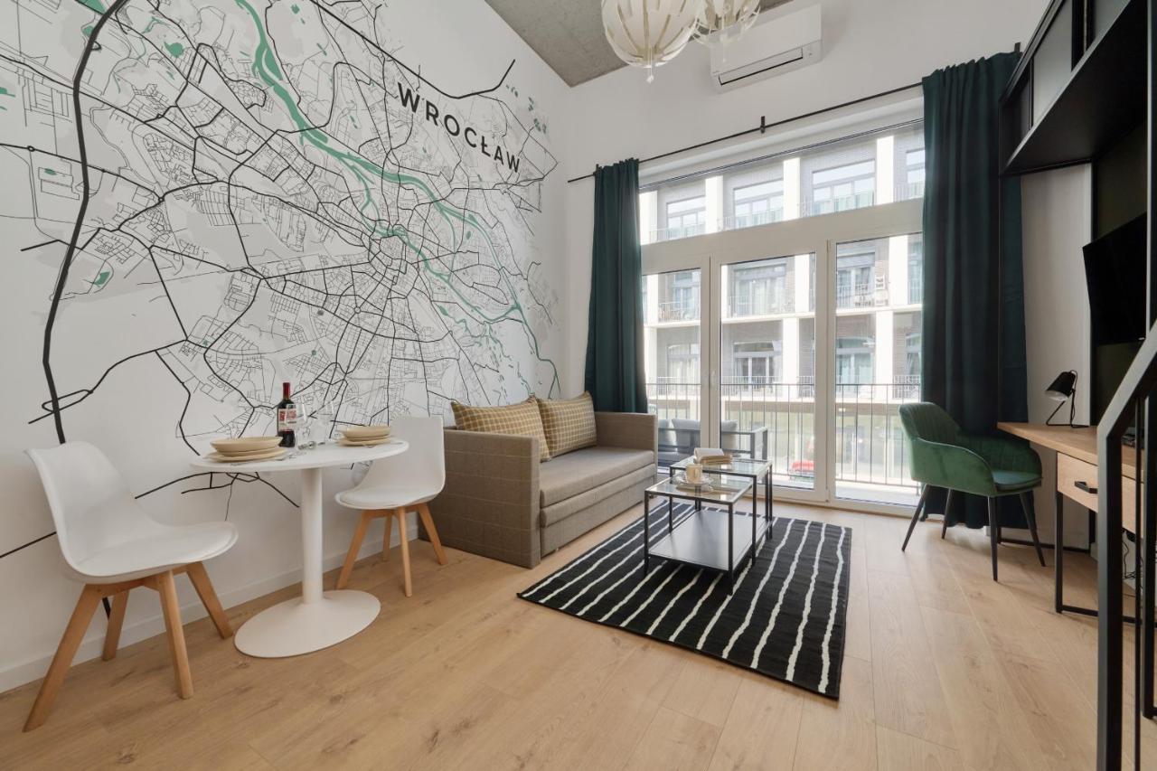 Mezzanine Studio Apartments Zarembowicza Wroclaw Airport By Renters Exterior photo
